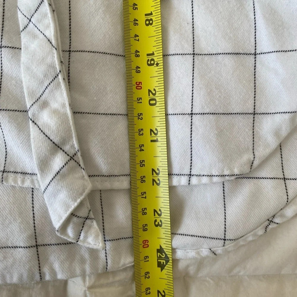 MADEWELL Cotton Flannel Boxy Fit  Button Up Striped Shirt Size M - Picture 8 of 11